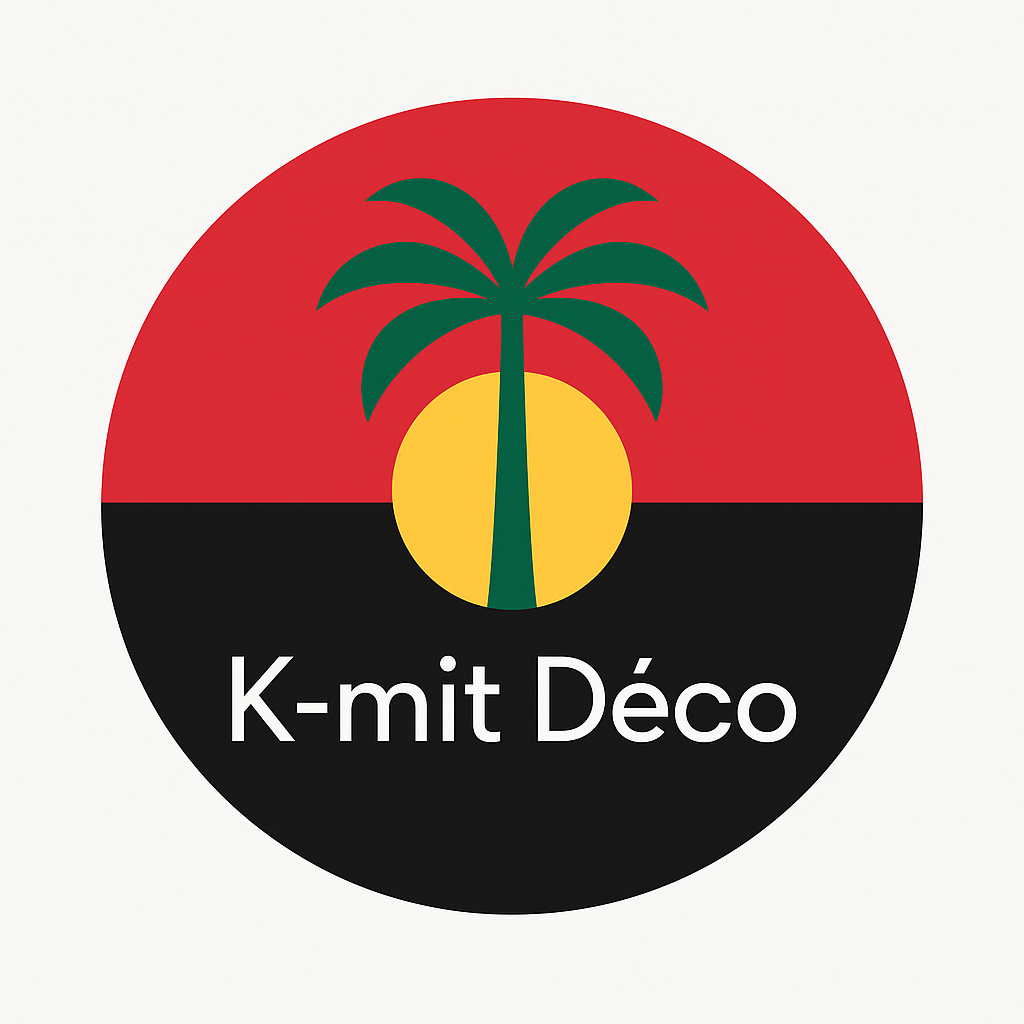 Logo de K-mit Déco, décoration éthique et panafricaine haut de gamme